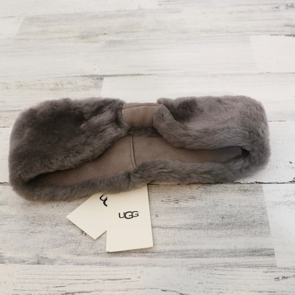 Ugg Bow Headband Stormy Gray OS new - Picture 6 of 7